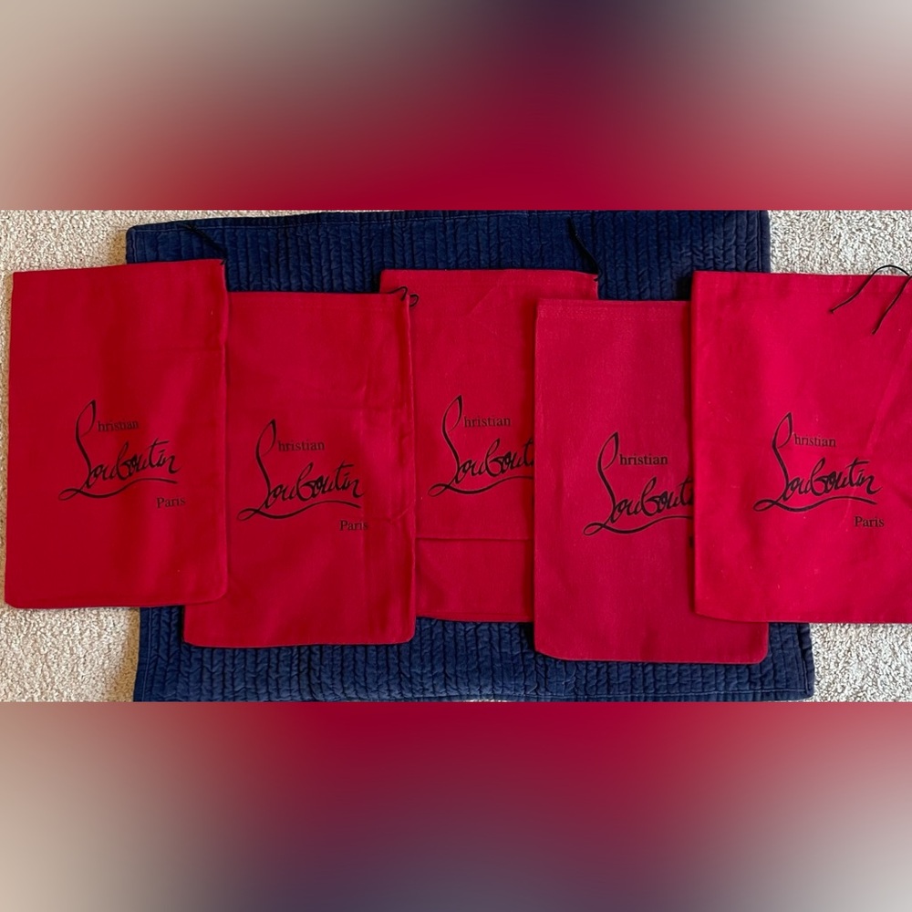 5 Christian Laboutin shoe bags